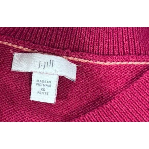 J. Jill XS Petite Purple Pullover Sweater Cotton Polyester - Picture 3 of 6